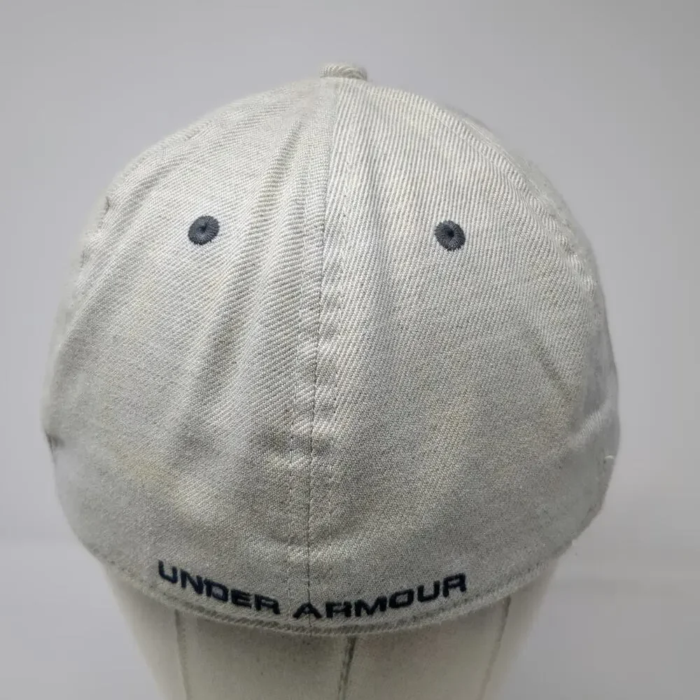 Under Armour Baseball Cap Gray XL Embroidered Logo Stretch Fit Six Panel Hat